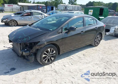 2013 Honda Civic Ex из США, поврежденный, VIN 2HGFB2F86DH582122